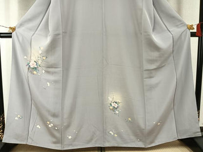 平和屋着物●訪問着　友禅　草花文　ほたる暈し　正絹　逸品　AABI1234fy