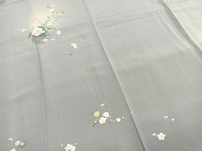 平和屋着物●訪問着　友禅　草花文　ほたる暈し　正絹　逸品　AABI1234fy