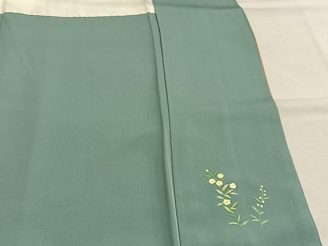 平和屋着物●訪問着　作家物　手描き　道長人物文　金彩　正絹　逸品　AABI1236fy