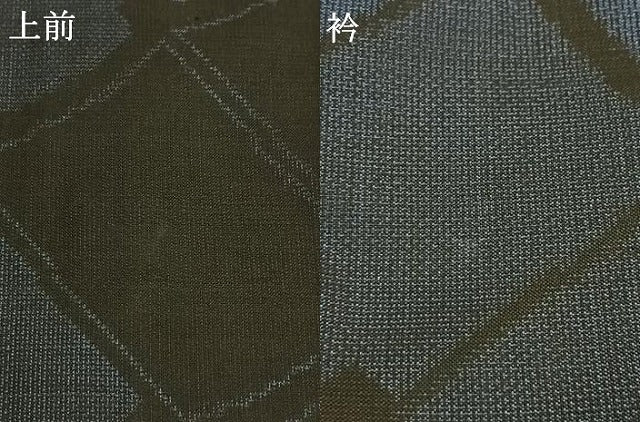 平和屋着物●本場大島紬　カタス9マルキ　瓦文　正絹　逸品　AABI1237fy