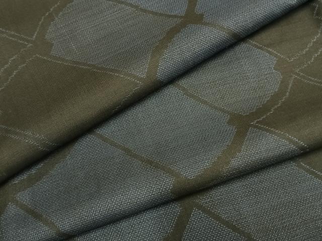 平和屋着物●本場大島紬　カタス9マルキ　瓦文　正絹　逸品　AABI1237fy