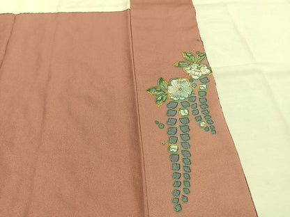 平和屋着物●訪問着　辻が花　暈し染め　金彩　銀通し地　正絹　逸品　AABI1240fy