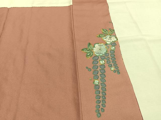 平和屋着物●訪問着　辻が花　暈し染め　金彩　銀通し地　正絹　逸品　AABI1240fy
