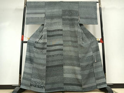 平和屋着物●小紋師　基之作　江戸小紋　百柄　正絹　逸品　AABI1244fy