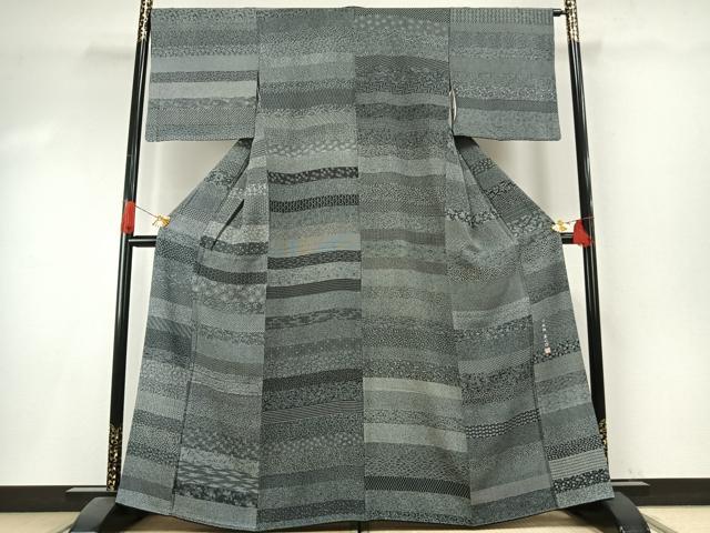 平和屋着物●小紋師　基之作　江戸小紋　百柄　正絹　逸品　AABI1244fy