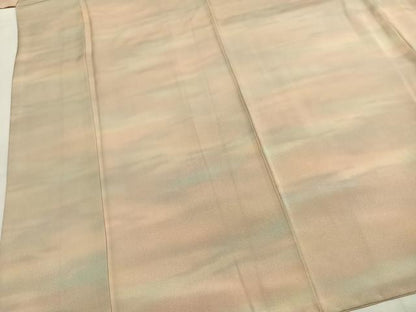 平和屋着物●上質な小紋　作家物　霞文　ロング丈　正絹　逸品　AABI1246fy