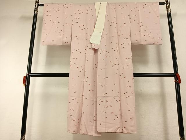 平和屋着物●長襦袢　無双仕立て　舞蝶文　正絹　逸品　AABI1251fy