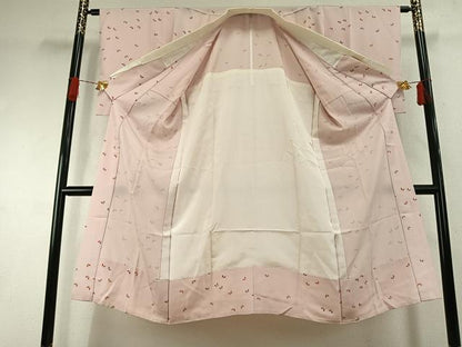 平和屋着物●長襦袢　無双仕立て　舞蝶文　正絹　逸品　AABI1251fy