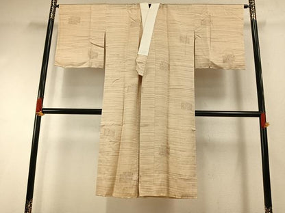 平和屋着物●長襦袢　無双仕立て　花鳥文　やまと誂製　正絹　逸品　AABI1253fy