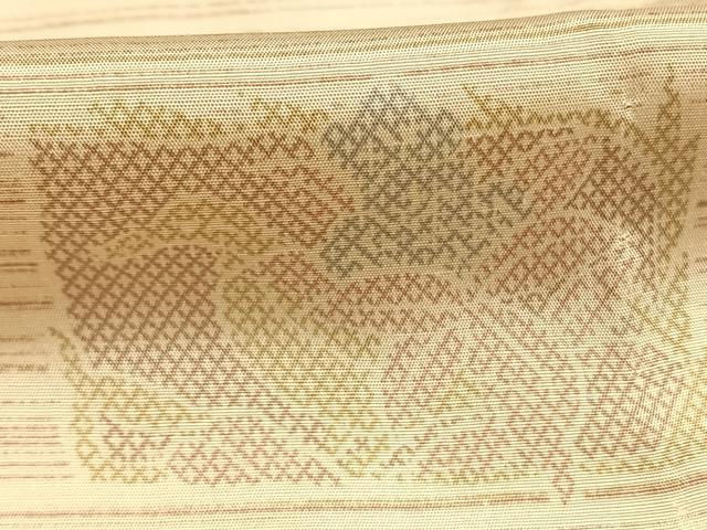平和屋着物●長襦袢　無双仕立て　花鳥文　やまと誂製　正絹　逸品　AABI1253fy