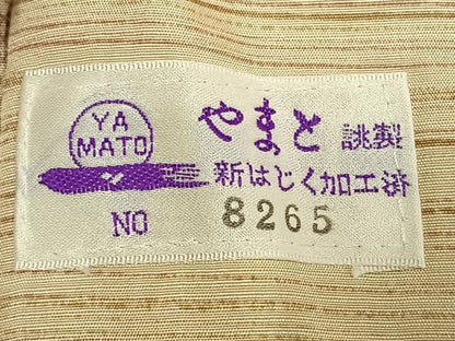 平和屋着物●長襦袢　無双仕立て　花鳥文　やまと誂製　正絹　逸品　AABI1253fy