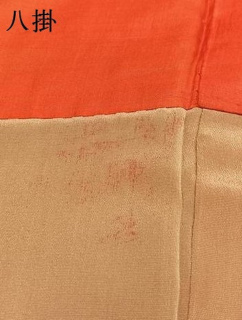 平和屋着物●結城ちぢみ　80亀甲　間道　正絹　逸品　AABI1254fy