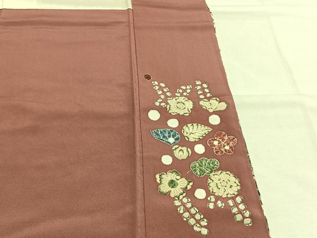 平和屋着物●訪問着　辻が花　暈し染め　正絹　逸品　未使用　AABI1255fy
