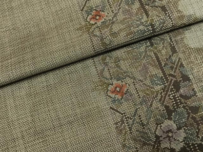 平和屋着物●本場大島紬　カタス9マルキ　色紙重ね花文　正絹　逸品　AABI1261fy