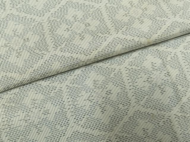 平和屋着物●本場大島紬　白大島　一元7マルキ　亀甲花文　正絹　逸品　AABI1266fy