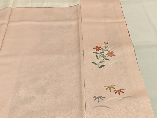平和屋着物●訪問着　作家物　雅堂　絞り　松竹梅　金銀彩　正絹　逸品　AABI1276fy