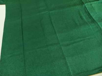 平和屋着物●豪華振袖　深緑色　正絹　逸品　AABI1288fy