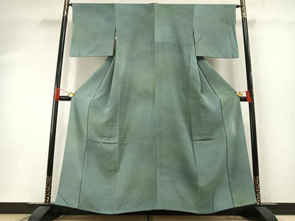 平和屋着物●染色作家　斉藤三才　小紋　霞文　暈し染め　さが美扱い　正絹　逸品　AABI1308fy