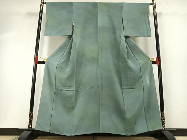 平和屋着物●染色作家　斉藤三才　小紋　霞文　暈し染め　さが美扱い　正絹　逸品　AABI1308fy
