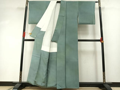 平和屋着物●染色作家　斉藤三才　小紋　霞文　暈し染め　さが美扱い　正絹　逸品　AABI1308fy