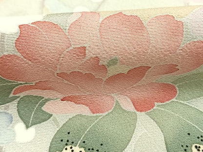 平和屋着物●訪問着　友禅　作家物　枝花文　暈し染め　正絹　逸品　AABI1309fy
