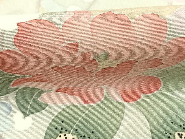 平和屋着物●訪問着　友禅　作家物　枝花文　暈し染め　正絹　逸品　AABI1309fy