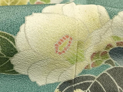 平和屋着物●訪問着　友禅　作家物　峰山　枝花文　暈し染め　正絹　逸品　AABI1313fy