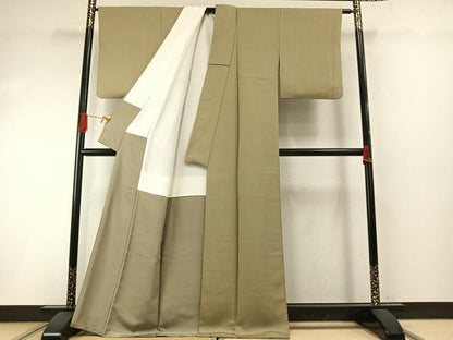 平和屋着物●本草木染作家　圓啓　江戸小紋　鮫小紋柄　正絹　逸品　AABI1317fy