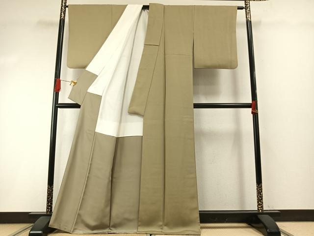 平和屋着物●本草木染作家　圓啓　江戸小紋　鮫小紋柄　正絹　逸品　AABI1317fy