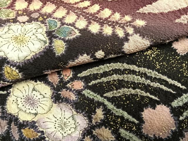 平和屋着物●訪問着　作家物　辻が花　絞り　暈し染め　金彩　正絹　逸品　AABI1322fy