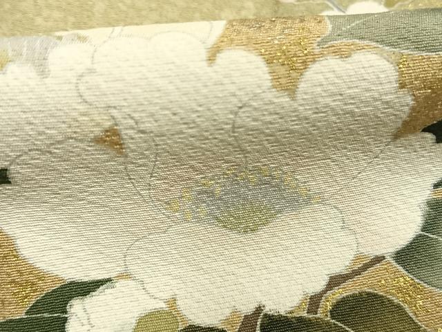 平和屋着物●訪問着　友禅　花鳥文　暈し染め　金銀彩　正絹　逸品　AABI1333fy