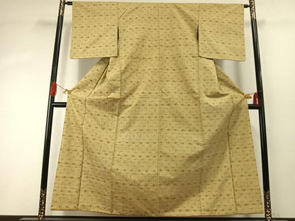平和屋着物●上質な紬　飛鳥文　正絹　逸品　AABI1342fy