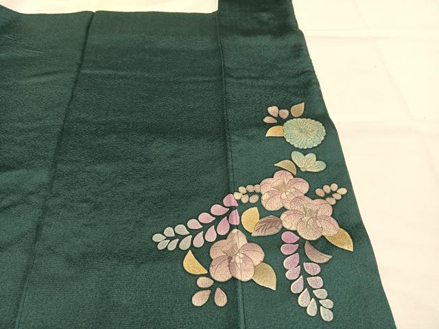平和屋着物●訪問着　作家物　泰常　辻が花　暈し染め　銀通し地　正絹　逸品　AABI1352fy