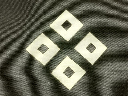 平和屋着物●男性　黒紋付　正絹　逸品　AABI1357fy