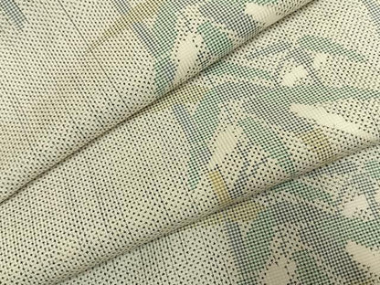 平和屋着物●本場大島紬　白大島　一元絣　笹竹文　正絹　逸品　AABI1363fy