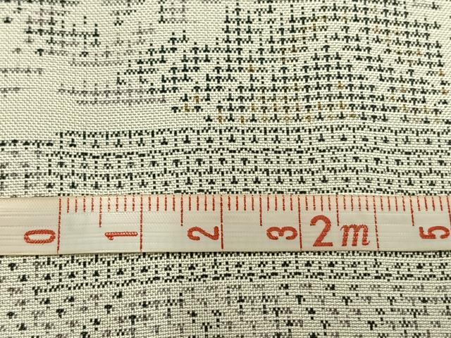 平和屋着物●本場大島紬　白大島　120亀甲　色紙重ね花文　正絹　逸品　AABI1365fy