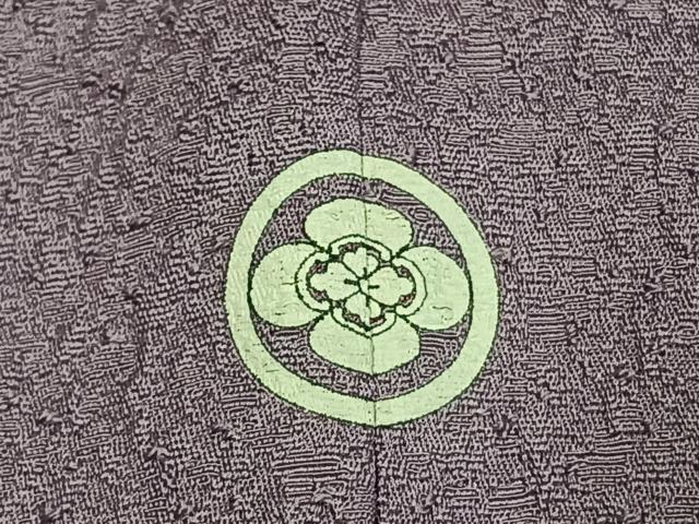 平和屋着物●上質な色無地　浅紫色　正絹　逸品　AABI1369fy