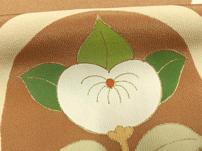 平和屋着物●銀座　志ま亀　色留袖　友禅　花丸文　金彩　正絹　逸品　AABI1383fy