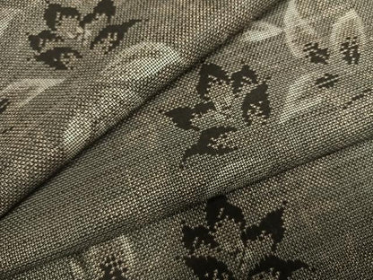 平和屋着物●本場大島紬　カタス9マルキ　草花文　正絹　逸品　未使用　AABI1388fy