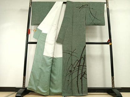平和屋着物●二代目 川村久太郎　訪問着　枝垂れ文　正絹　逸品　未使用　AABI1390fy