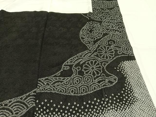平和屋着物●訪問着　総刺繍　流水花文　金彩　正絹　逸品　未使用　AABI1400fy