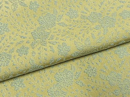 平和屋着物●お召　草花文　正絹　逸品　AABI1401fy