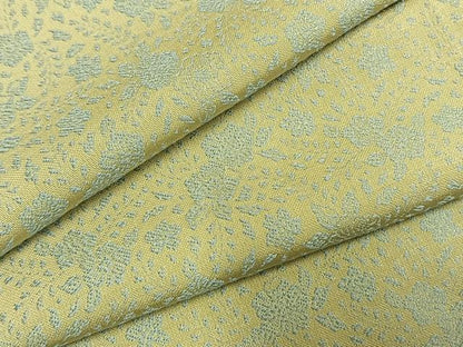 平和屋着物●お召　草花文　正絹　逸品　AABI1401fy