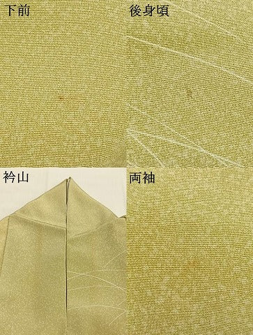 平和屋着物●人間国宝・羽田登喜男　訪問着　花鳥文　暈し染め　金彩　正絹　逸品　AABI1409fy