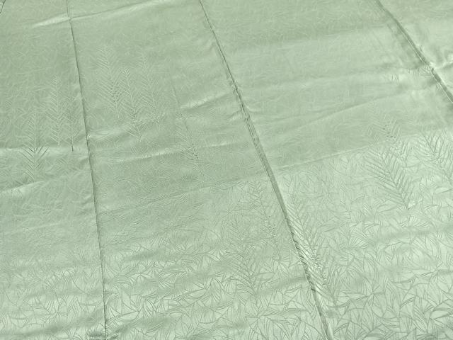 平和屋着物●無地絵羽訪問着　樹林地紋　青磁鼠色　正絹　逸品　AABI1412fy