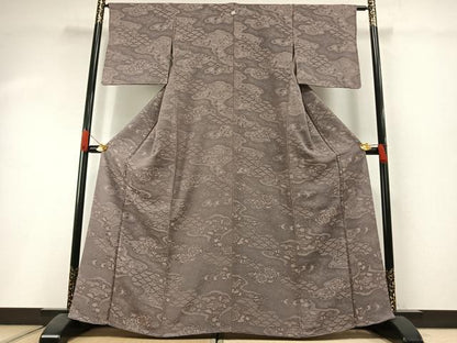 平和屋着物●天目織　お召　辻が花　正絹　逸品　AABI1423fy