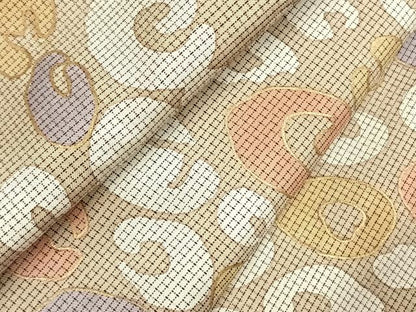 平和屋着物●本場大島紬　染大島　作家物　幾何学文様　正絹　逸品　AABI1429fy