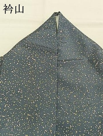 平和屋着物●石川県指定無形文化財　牛首紬　白山工房　手織り　霞文　正絹　逸品　AABI1435fy