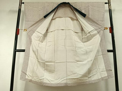 平和屋着物●男性　長襦袢　無双仕立て　蝶尽くし　正絹　逸品　AABI1442fy