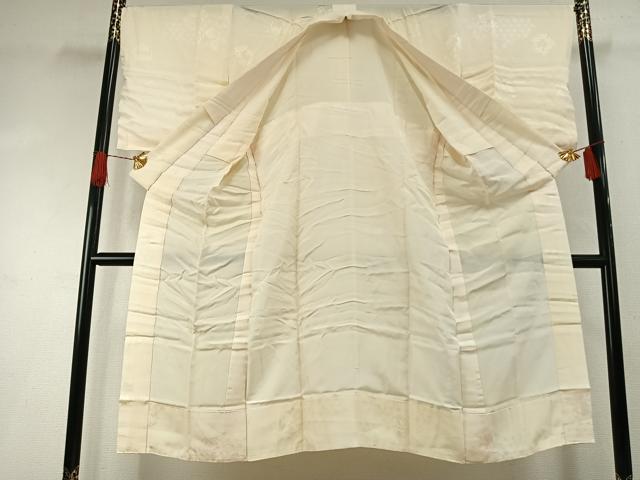 平和屋着物●長襦袢　無双仕立て　草花地紋　暈し染め　正絹　逸品　未使用　AABI1443fy